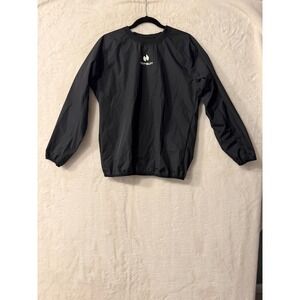 Hotsuit Women Sauna Jacket Black Silver Heat Trapping Sweat Suit Top Large L